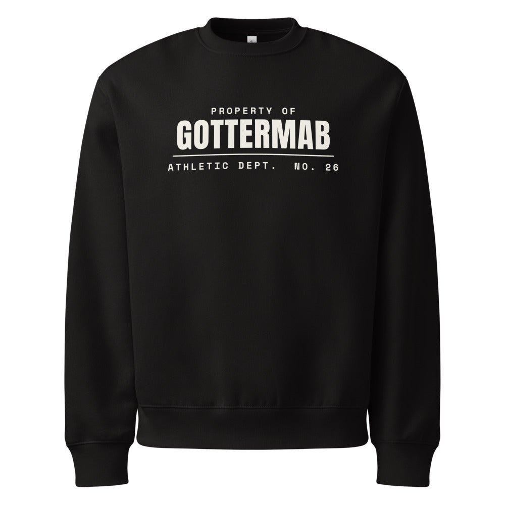 Athletic Dept. Heavyweight Crewneck in Black