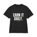 Earn It Daily Oversized Tee in Black