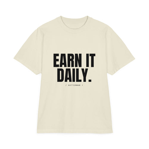 Earn It Daily Oversized Tee in Cream