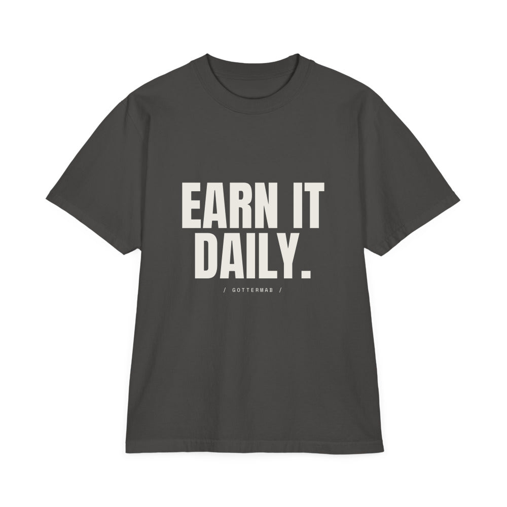 Earn It Daily Oversized Tee in Shadow