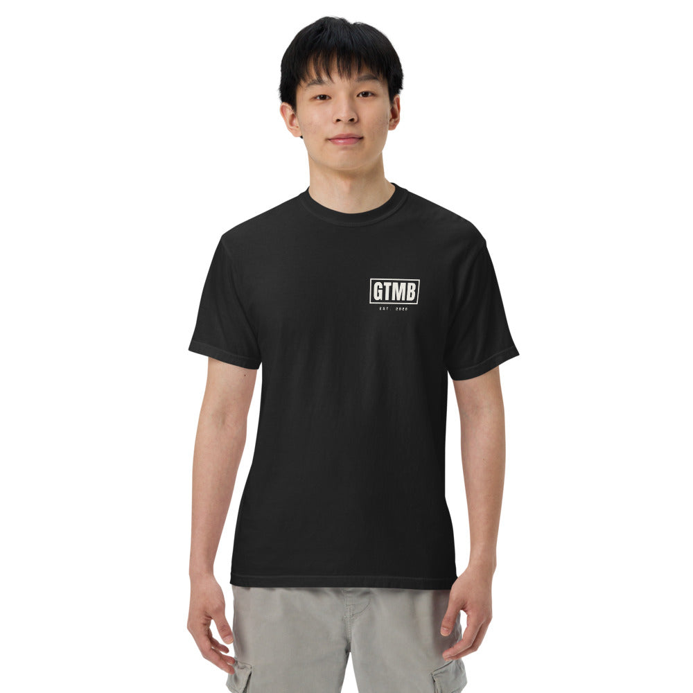 Stack Back Garment-Dyed Tee in Black