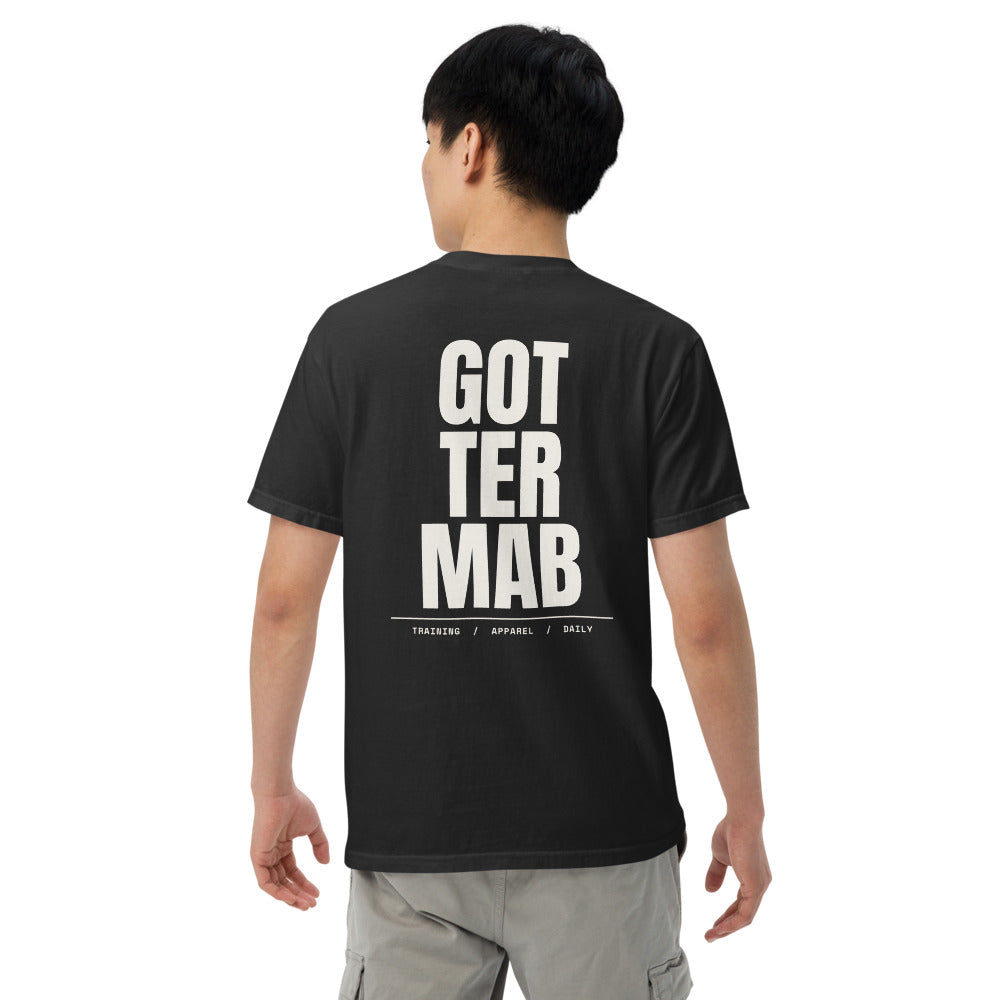 Stack Back Garment-Dyed Tee in Black