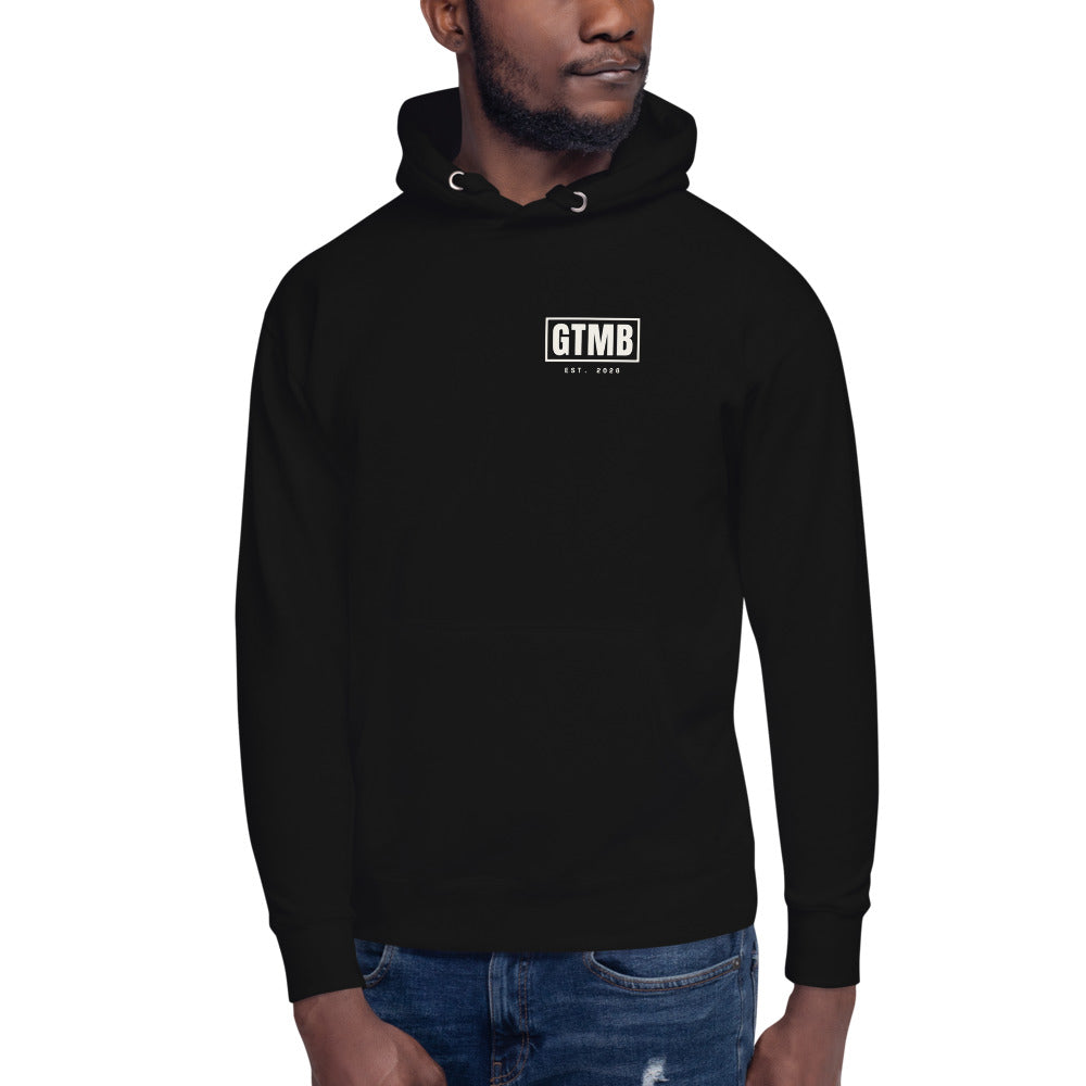 Stack Back Hoodie in Black