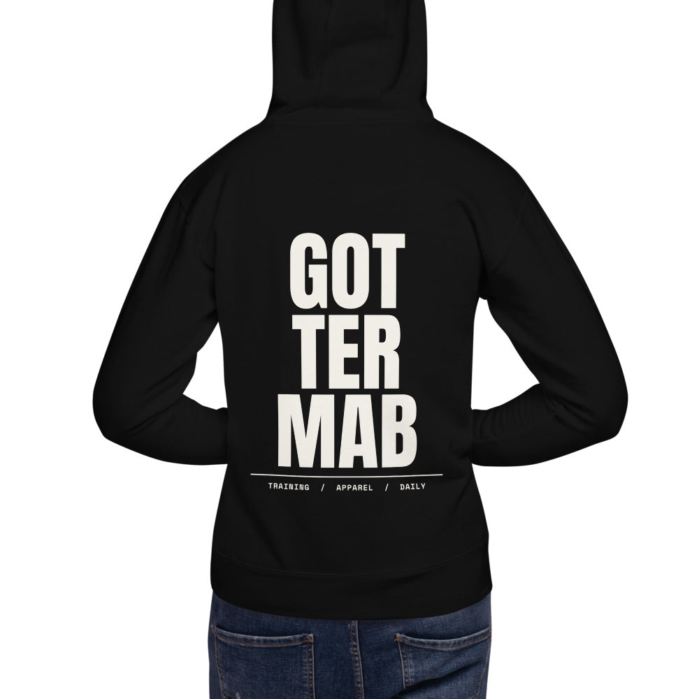Stack Back Hoodie in Black