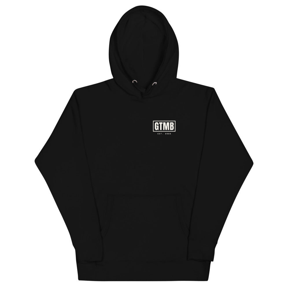Stack Back Hoodie in Black
