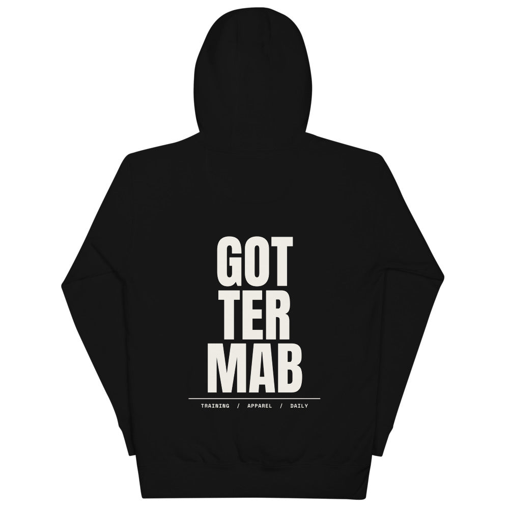 Stack Back Hoodie in Black