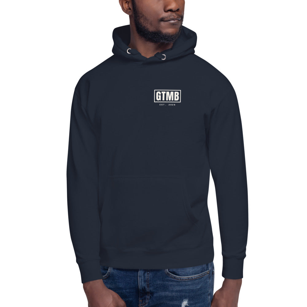 Stack Back Hoodie in Navy Blazer