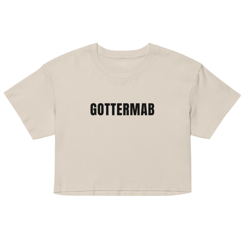 Women's Wordmark Crop Tee in Bone
