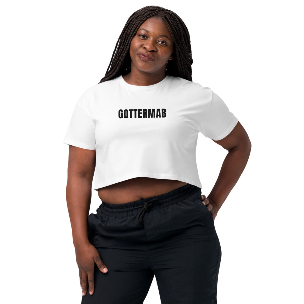Women's Wordmark Crop Tee in White