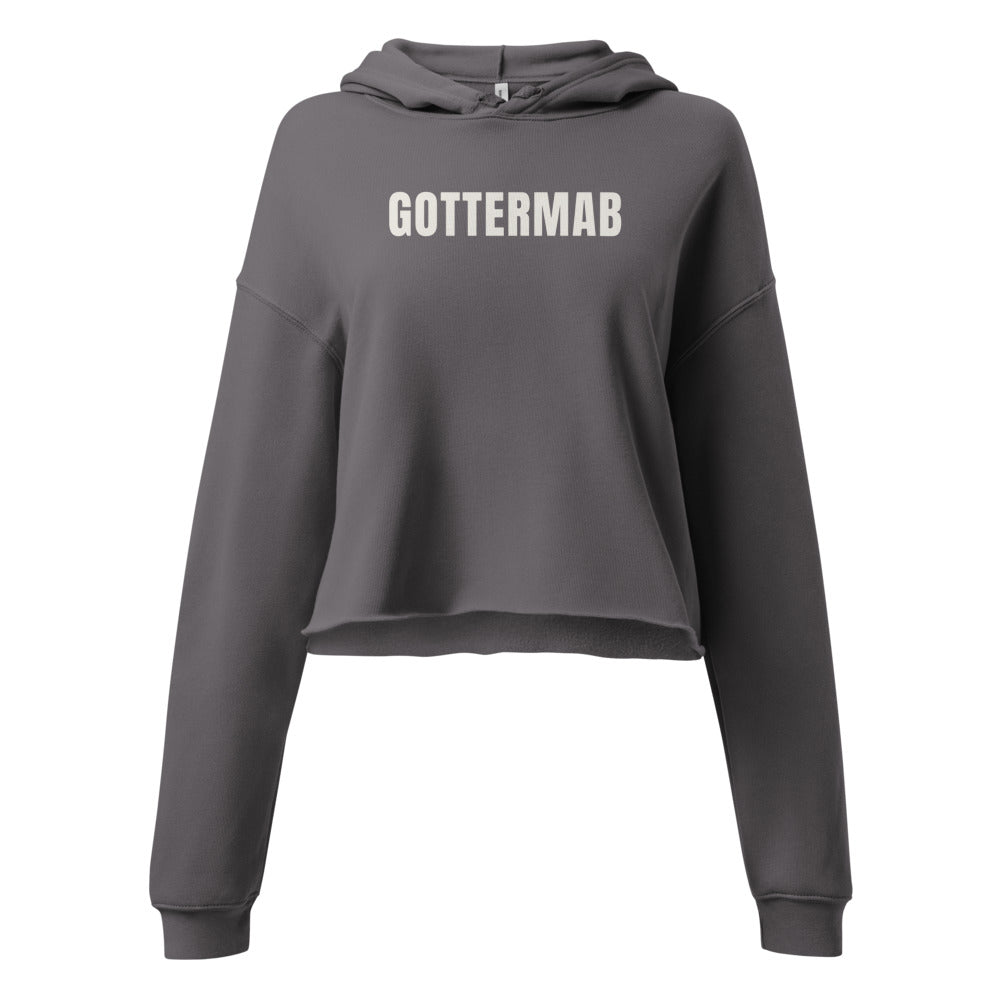 Women's Wordmark Cropped Hoodie in Storm