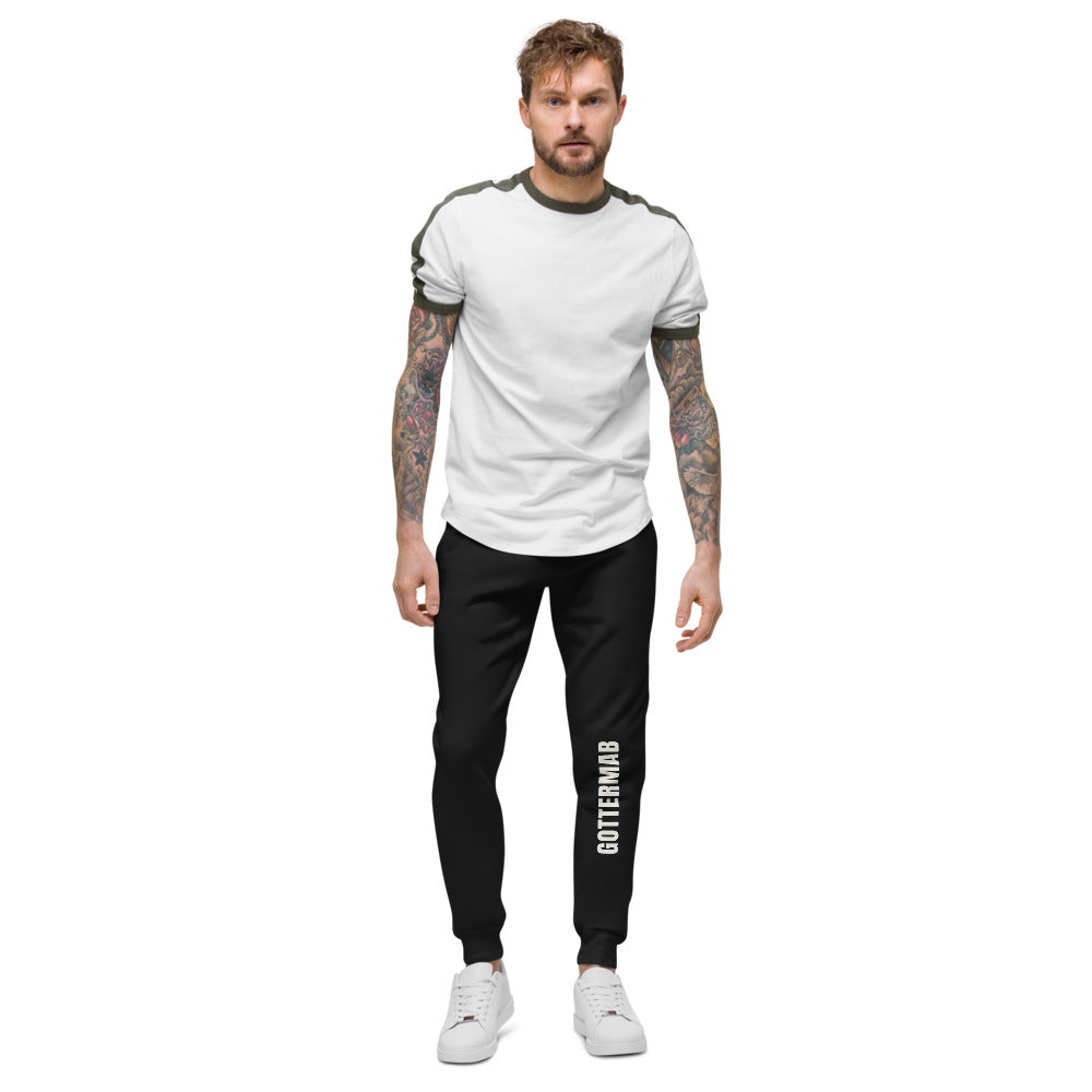 Wordmark Fleece Joggers in Black