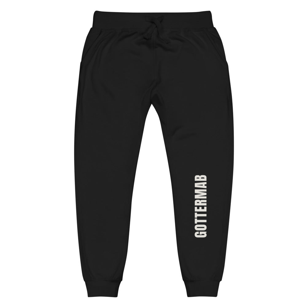 Wordmark Fleece Joggers in Black
