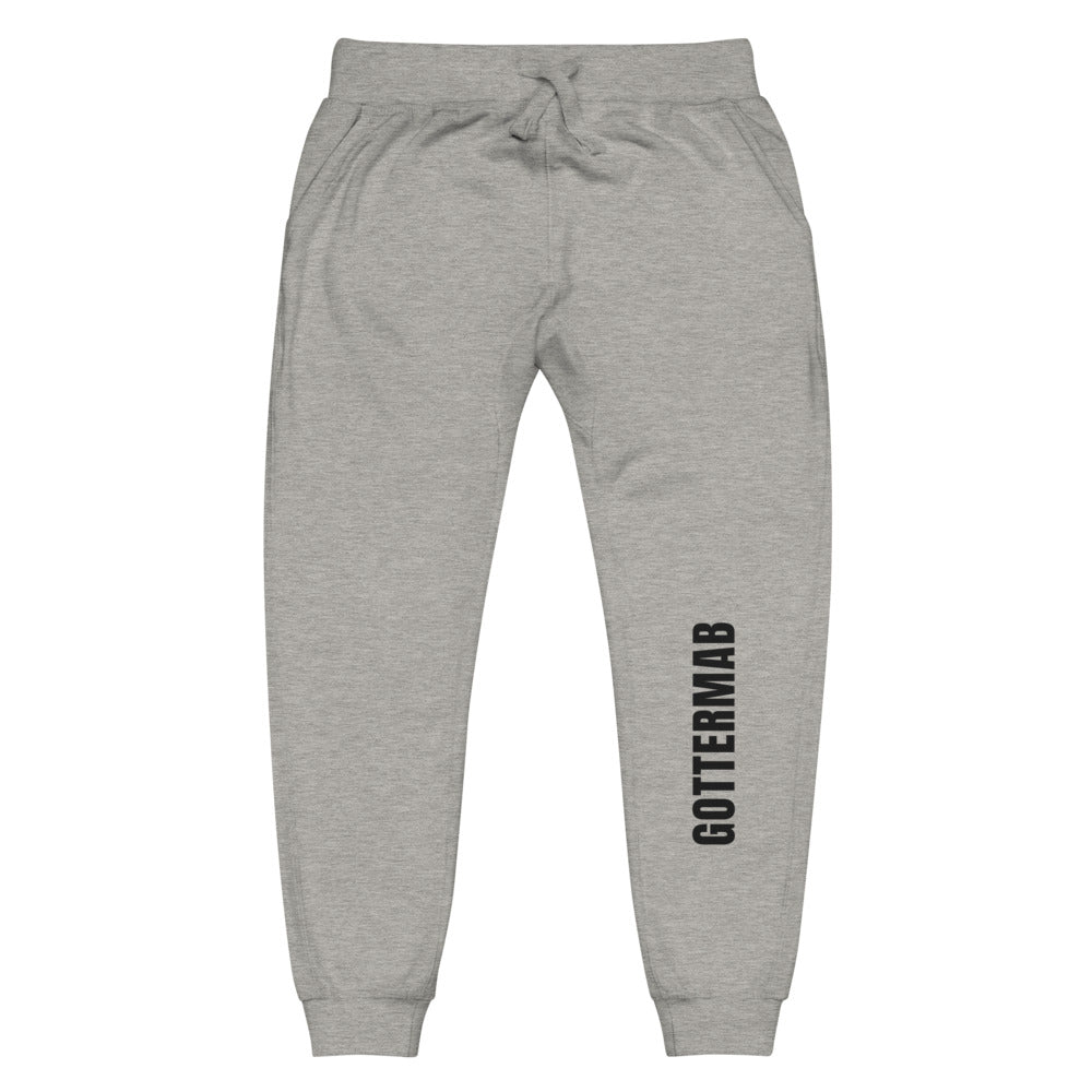 Wordmark Fleece Joggers in Carbon Grey