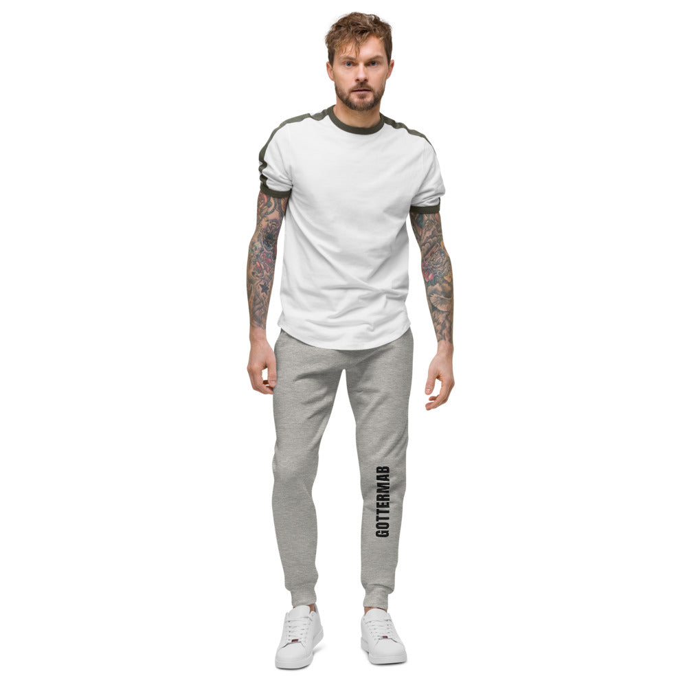 Wordmark Fleece Joggers in Carbon Grey