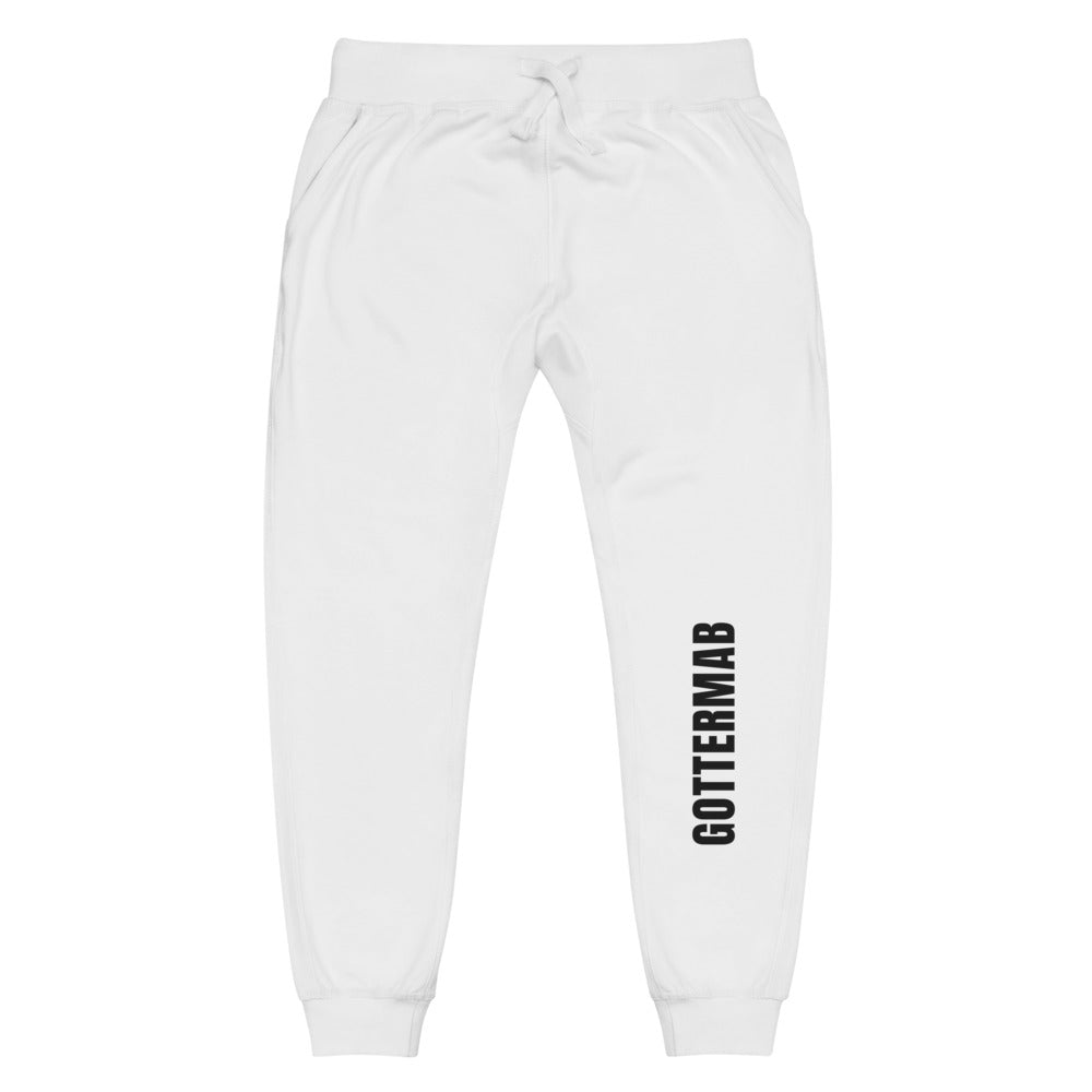 Wordmark Fleece Joggers in White