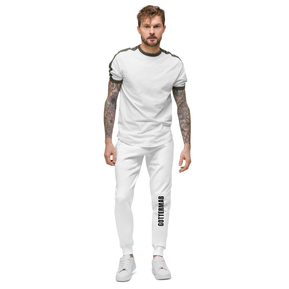 Wordmark Fleece Joggers in White