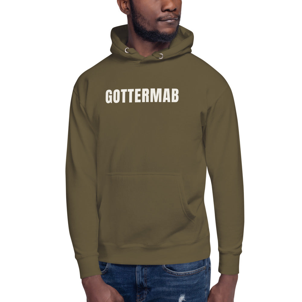 Wordmark Premium Hoodie in Military Green